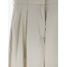 Iven silk and nylon trousers