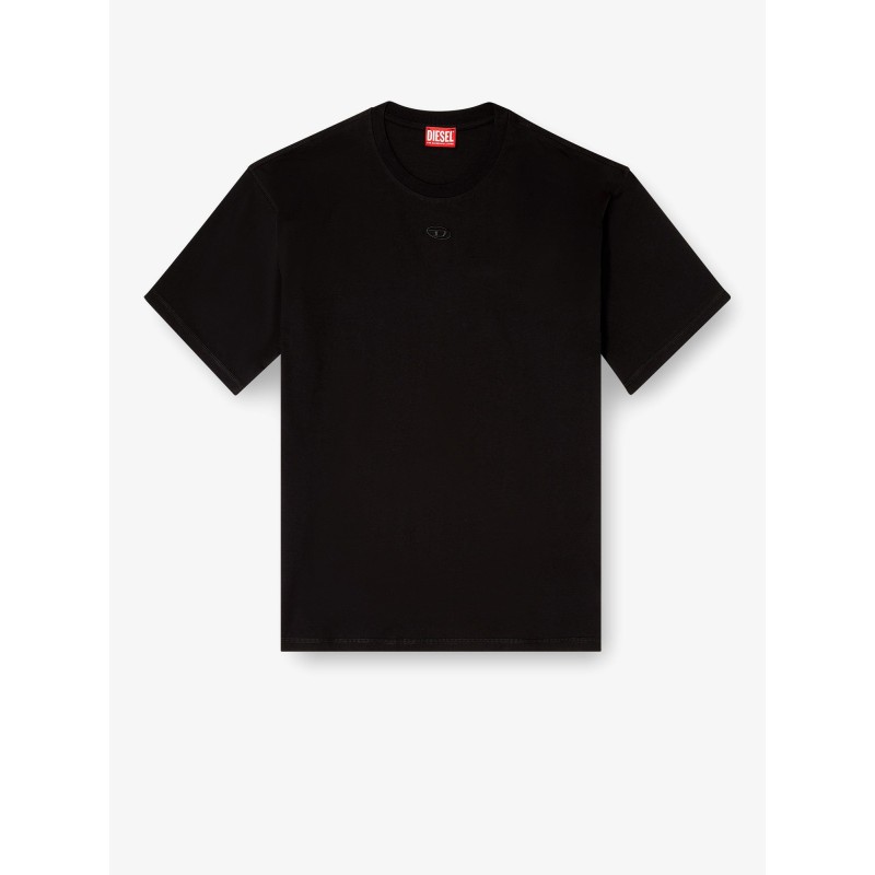 Cotton T-shirt with embroidered logo on the front