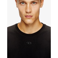 Cotton T-shirt with embroidered logo on the front