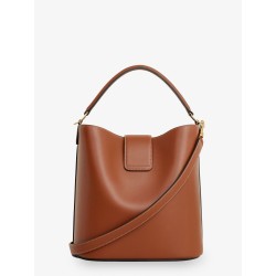 Medium Louise bucket bag with metal Triomphe logo