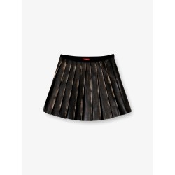 O-Saka-Mini faux leather skirt