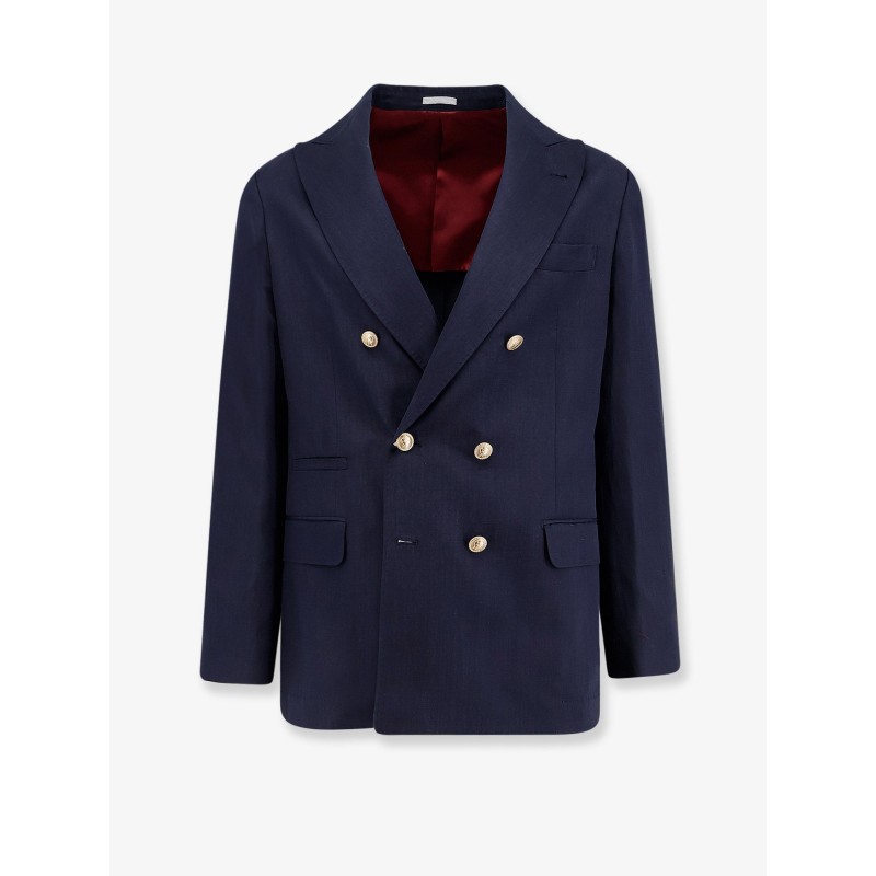 Silk and linen blazer