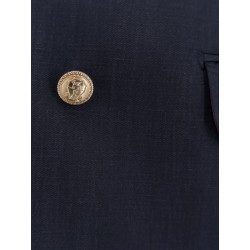 Silk and linen blazer