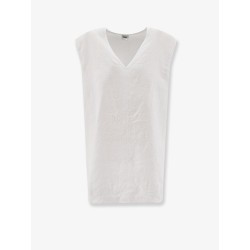 "Vissuto" oversize linen top