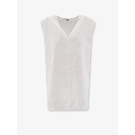 "Vissuto" oversize linen top