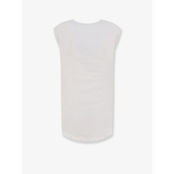 "Vissuto" oversize linen top