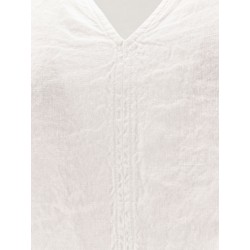 "Vissuto" oversize linen top