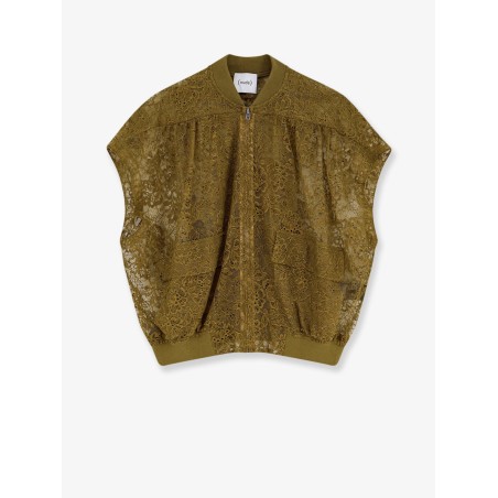 Sleeveless lace jacket