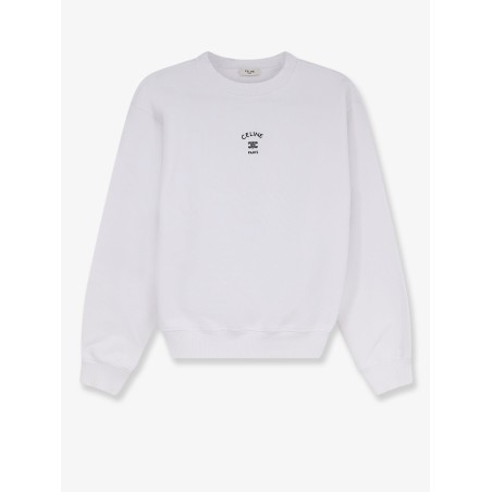 Cotton sweatshirt with embroidered logo on the front