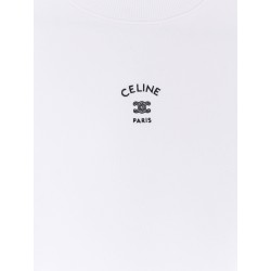 Cotton sweatshirt with embroidered logo on the front