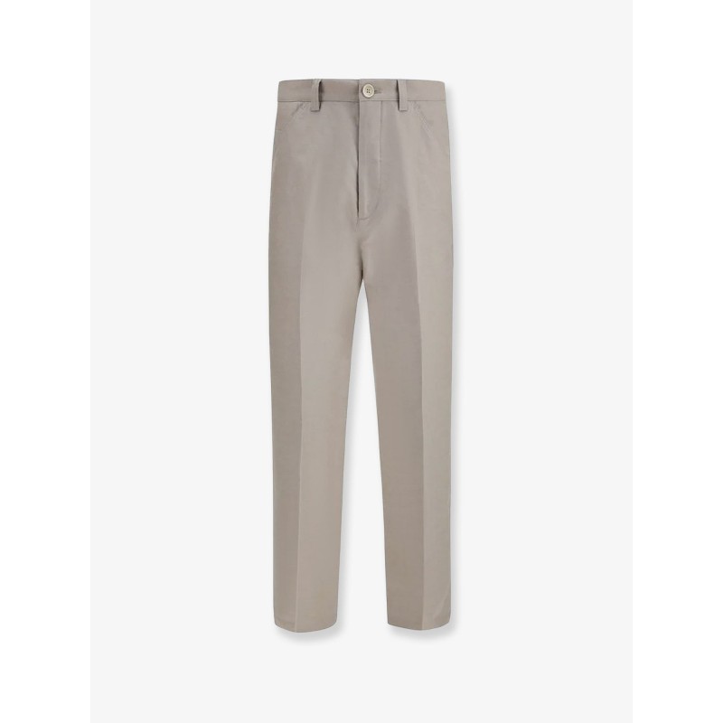 Cotton and linen trousers