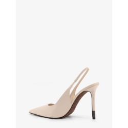 Leather pumps with Monili detail on the heel