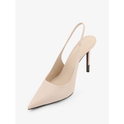 Leather pumps with Monili detail on the heel