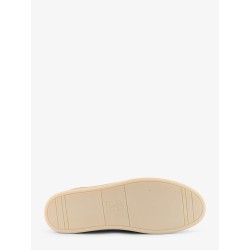 Leather sneakers with stitching detail