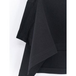 Paneled cotton T-shirt