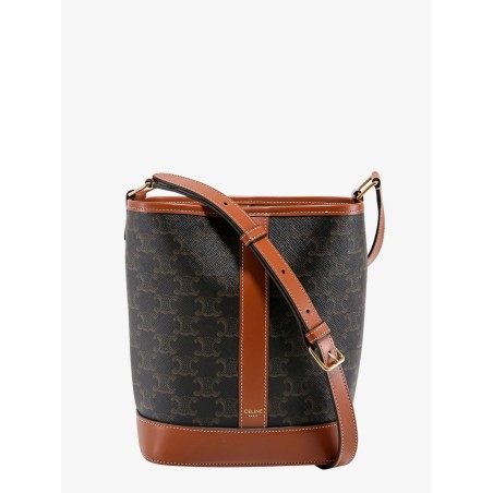 Triomphe coated canvas bucket bag