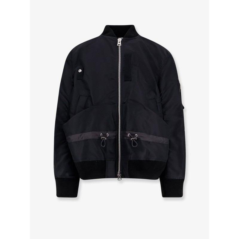 Nylon bomber jacket