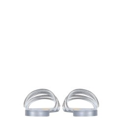FLAT CRYSTAL SANDALS