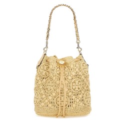 BUCKET BAG WITH MONOGRAM T