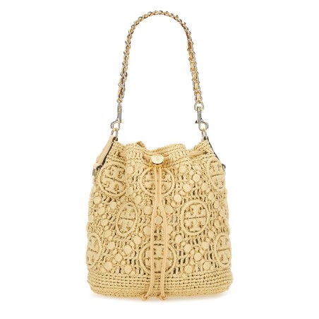 BUCKET BAG WITH MONOGRAM T