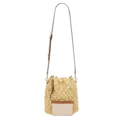 BUCKET BAG WITH MONOGRAM T