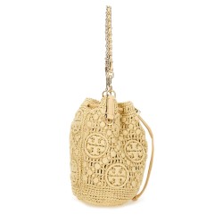 BUCKET BAG WITH MONOGRAM T