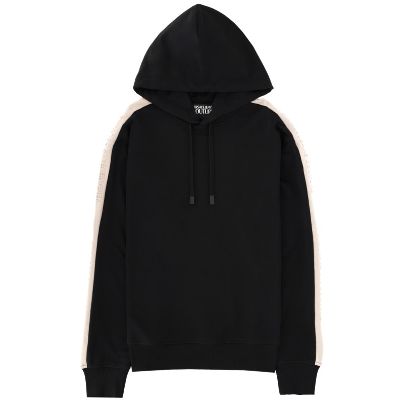 FELPA CON LOGO E CAPPUCCIO