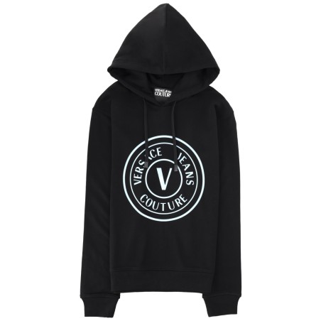 FELPA CON LOGO E CAPPUCCIO