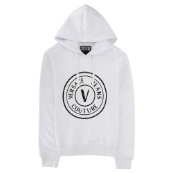 FELPA CON LOGO E CAPPUCCIO