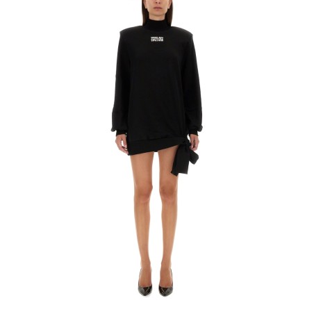SWEATSHIRT DRESS WITH LOGO