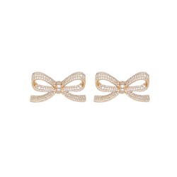 BOW EARRINGS WITH CRYSTALS