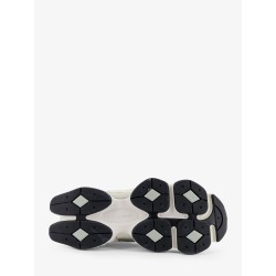 U90602 mesh and suede sneakers with embroidered logo