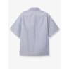 Wbwang Ox Flower striped cotton shirt