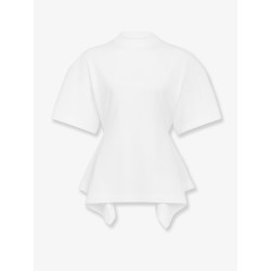 Paneled cotton t-shirt