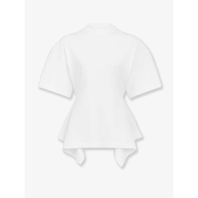 Paneled cotton t-shirt