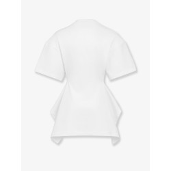 Paneled cotton t-shirt