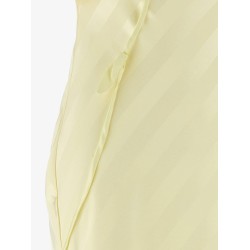 Striped satin long dress