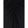 Gathered jersey long dress
