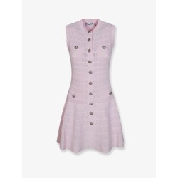 Pointelle Diamante Knit dress