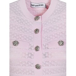 Pointelle Diamante Knit dress