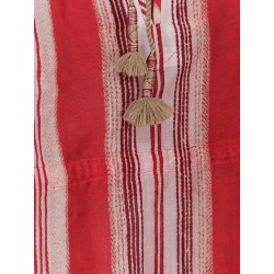 Loreliz cotton and silk beach robe dress