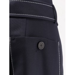 Irony virgin wool trousers