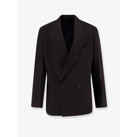 Blazer in viscose and linen blend