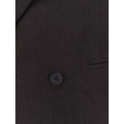 Blazer in viscose and linen blend