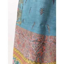 Silk bermuda shorts with floral print