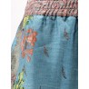 Silk trousers with multicolor print
