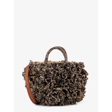 Coral Raffia crossbody bag