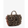 Coral Raffia crossbody bag