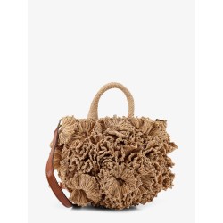 Coral Raffia crossbody bag