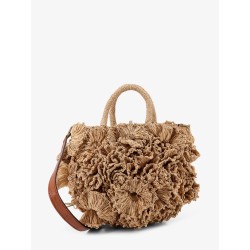 Coral Raffia crossbody bag